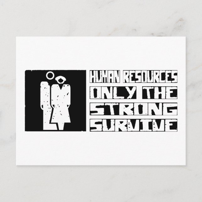 Human Resources Survive Postcard (Front)