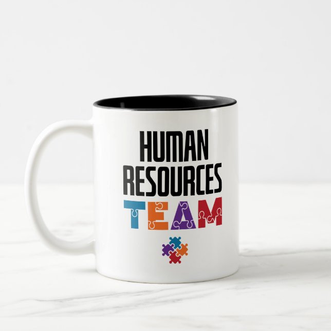Human Resources Team HR Two-Tone Coffee Mug (Left)