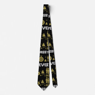 Human Resources Ugly Santa Xmas Gifts Tie