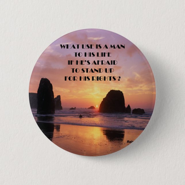 Human rights 2 inch round button (Front)