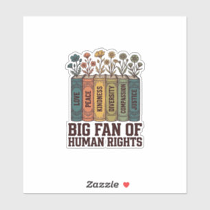 Human Rights Book Flowers Vintage Vector Design_1