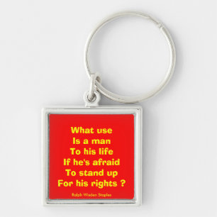 Human rights keychain