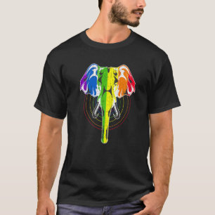 Human Rights Lgbtq Rainbow Flag Elephant Gay Pride T-Shirt