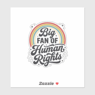 Human Rights Retro Rainbow Vector T-Shirt Design_1