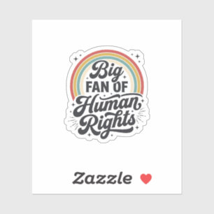 Human Rights Retro Rainbow Vector T-Shirt Design_1