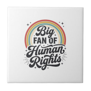 Human Rights Retro Rainbow Vector T-Shirt Design_1 Tile