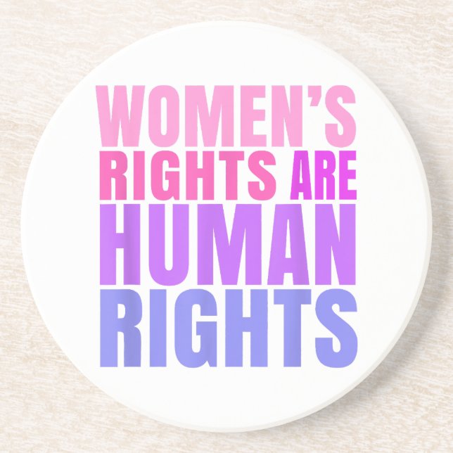Human Rights Womens Right Coaster (Front)