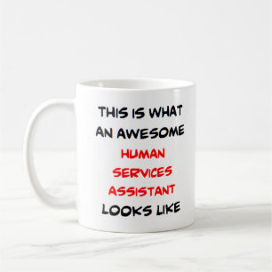 human services assistant, awesome coffee mug