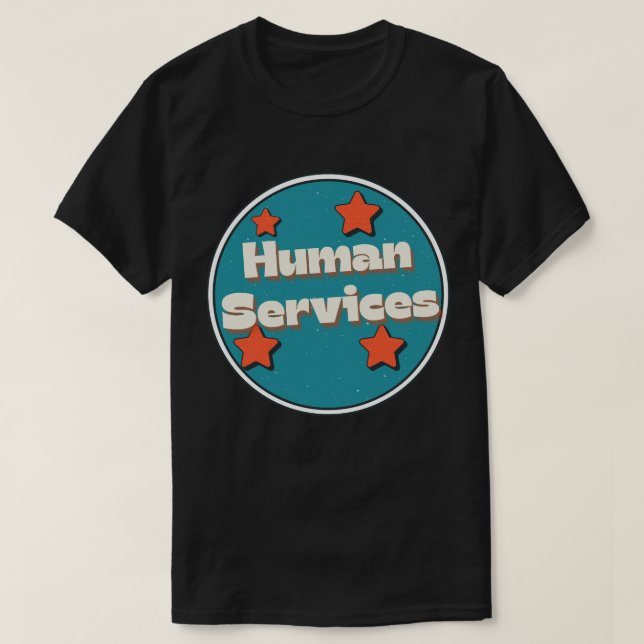 Human Services T-Shirt (Design Front)