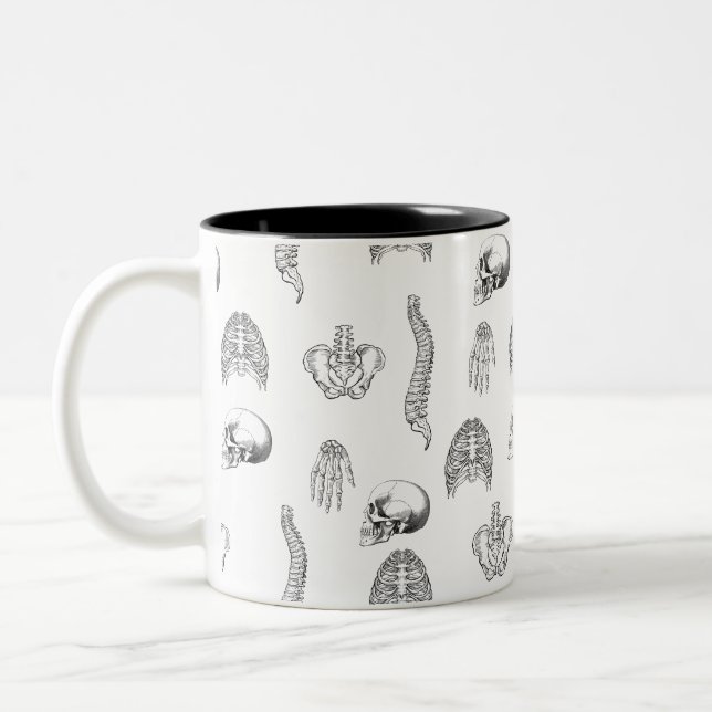 Human Skeleton Pattern Mug (Left)