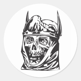 Human Skull 137 Classic Round Sticker