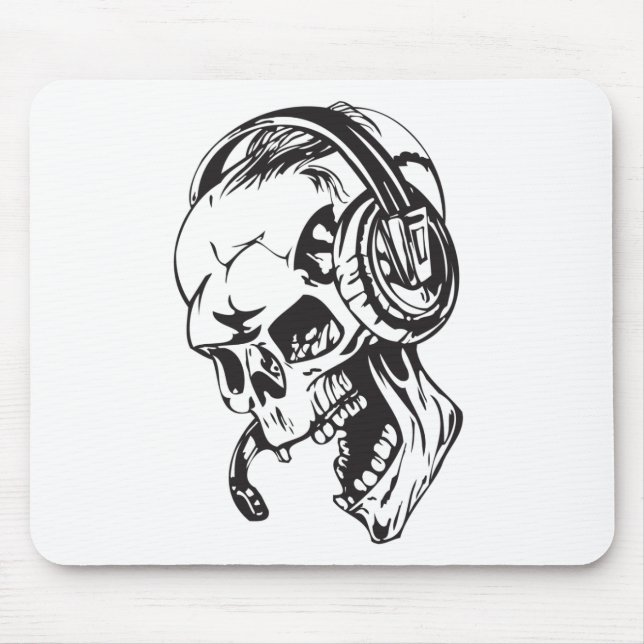Human Skull 151 Mouse Pad (Front)