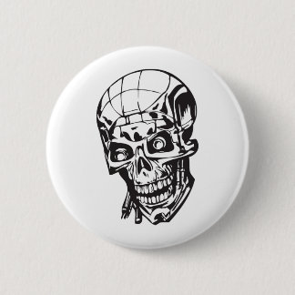 Human Skull 159 2 Inch Round Button
