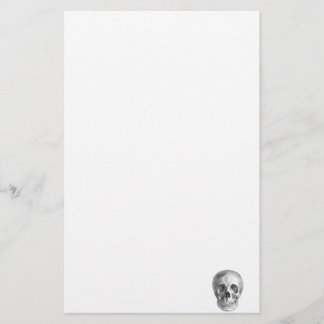 Human skull anatomy sketch drawing stationery