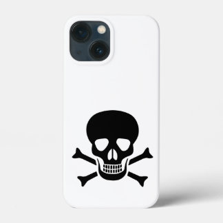 Human skull iPhone 13 mini case