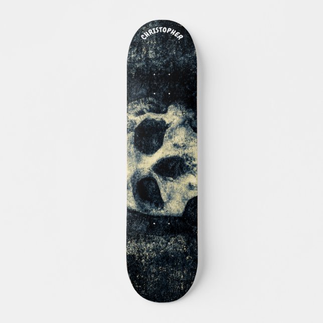 Human Skull Customizable Skateboard (Front)