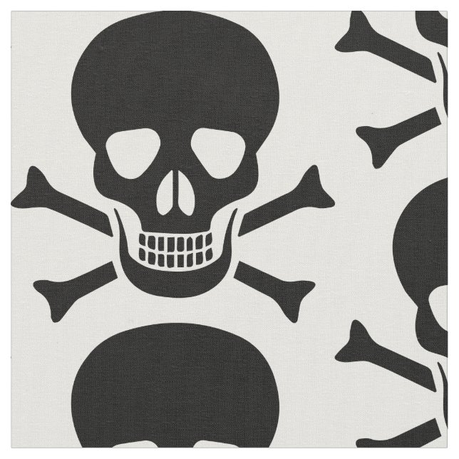 Human skull fabric (Close Up)