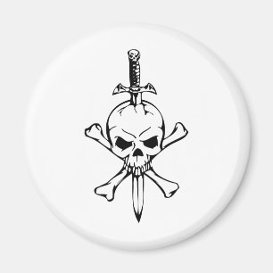 Human Skull Magnet
