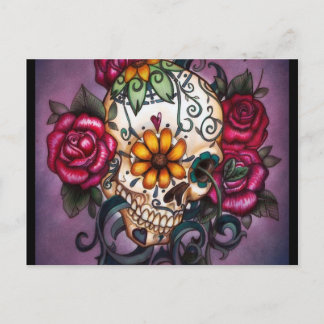 Human Skull Postcard