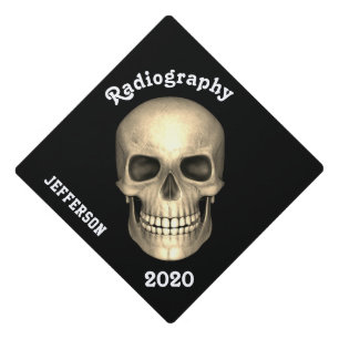Human Skull Radiography Grad Graduation Cap Topper