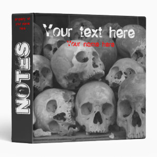 Human Skulls Binder