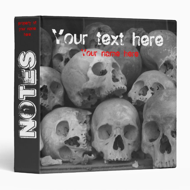 Human Skulls Binder (Front/Spine)