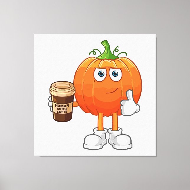 Human Spice Latte Canvas Print (Front)