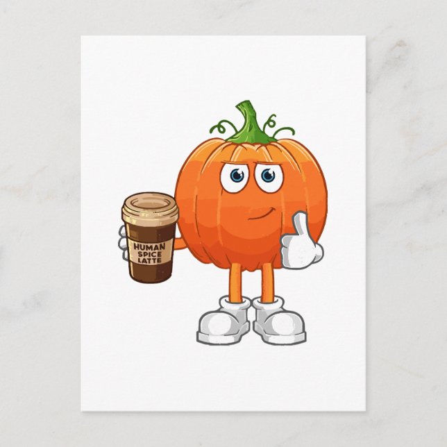 Human Spice Latte Postcard (Front)