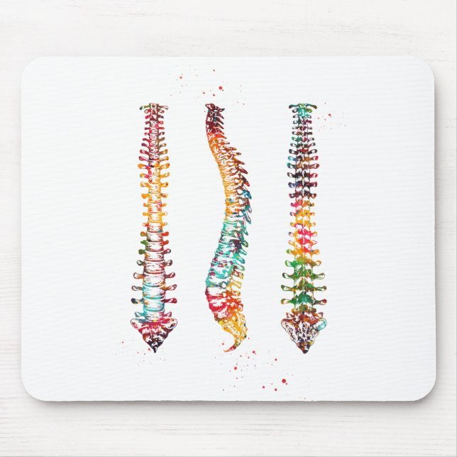 Human Spine Mouse Pad (Front)