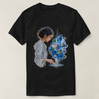 Human Touch AI Interface Creative Technology T-Shirt