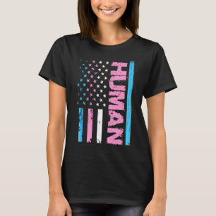 Human Transgender Pride Trans Ally Flag Proud Lgbt T-Shirt