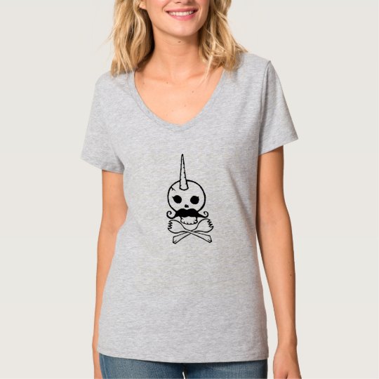 Human/Unicorn Skull T-Shirt