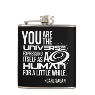 Human Universe Hip Flask