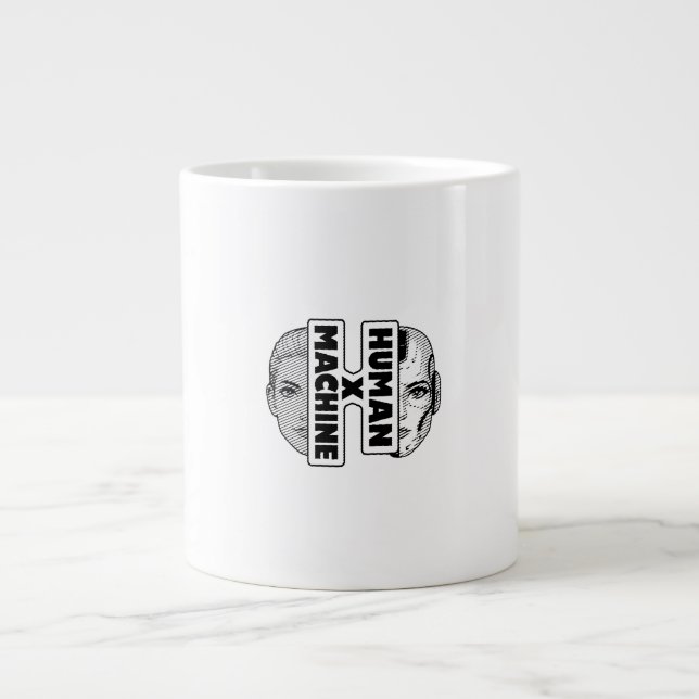 HUMAN x MACHINE Large Coffee Mug (Front)