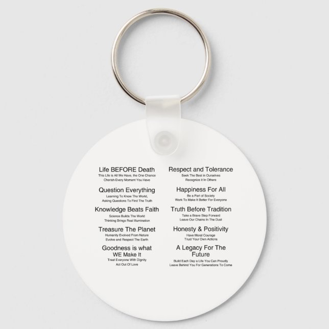 Humandments Keychain (Front)