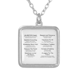 Humandments Silver Plated Necklace