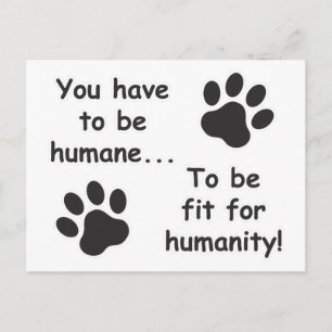 Humane for Humanity Postcard