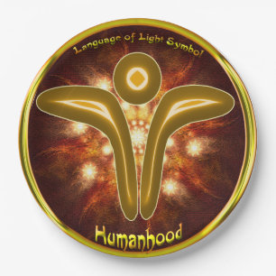 Humanhood Symbol Art Paper Plate
