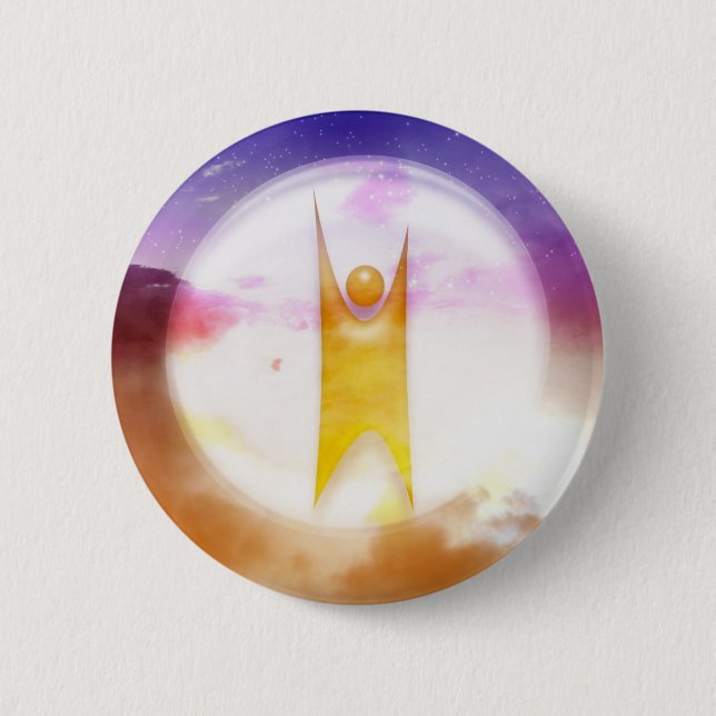 Humanism Symbol 2 Inch Round Button (Front)