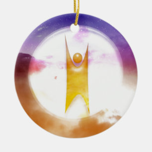 Humanism Symbol Ceramic Ornament