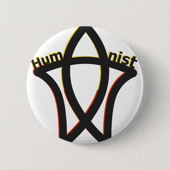 Humanist 2 Inch Round Button (Front)