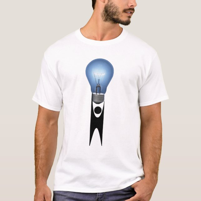Humaniste tenant le T-shirt d'ampoule (Devant)