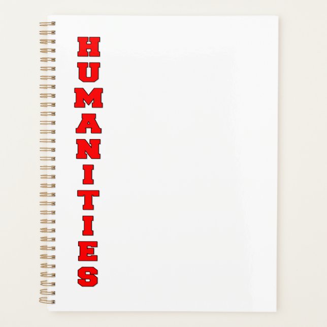 Humanities Planner (Front)