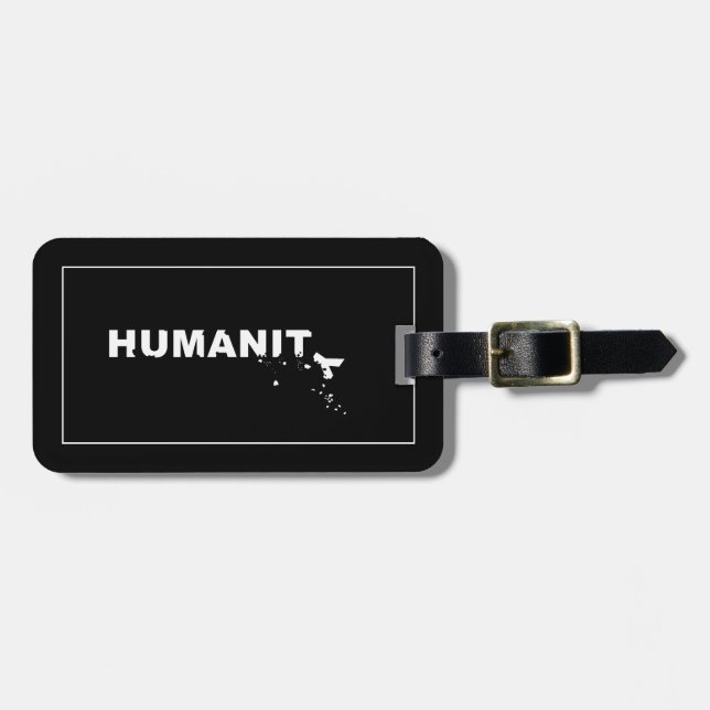 Humanity Crumbling Luggage Tag (Front Horizontal)