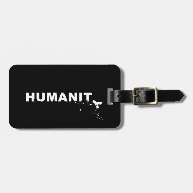 Humanity Crumbling Luggage Tag (Front Horizontal)