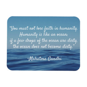 Humanity Ocean Quote Magnet