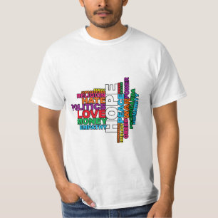 Humanity Word Cloud T-Shirt