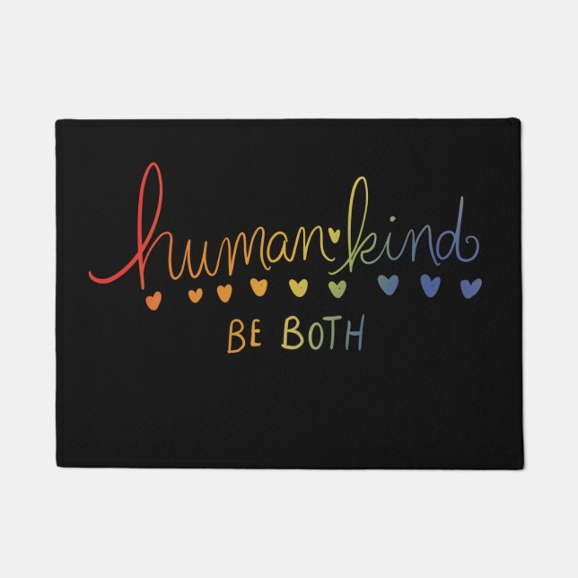Humankind Be both human kind Doormat (Front)