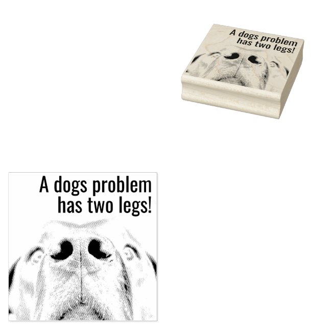 Humans could be problems self-inking stamp (Stamped)