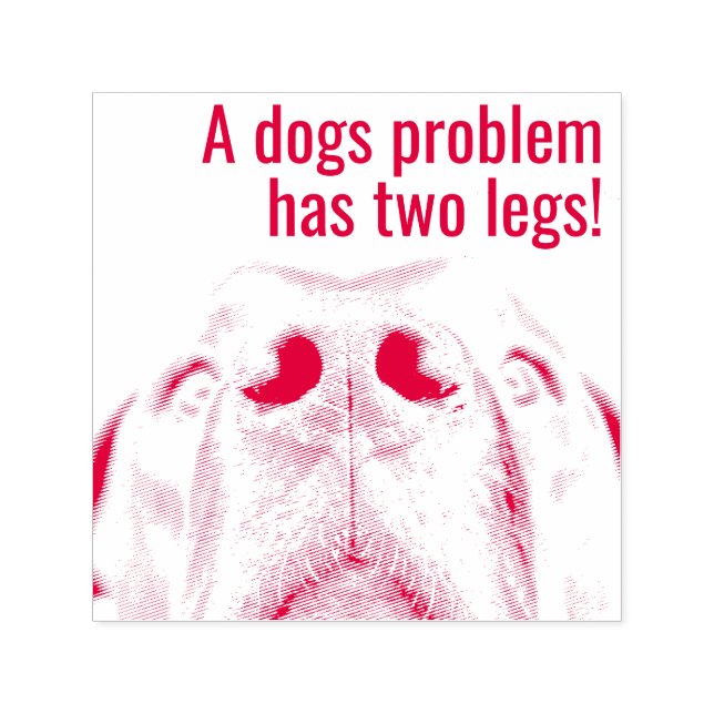 Humans could be problems self-inking stamp (Design)